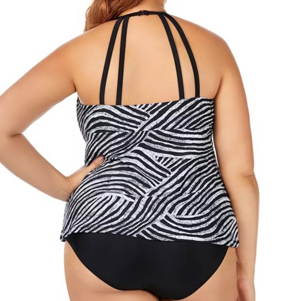 Raisins Curve Plus Mombasa Printed Tankini Top - Picture 2 of 4